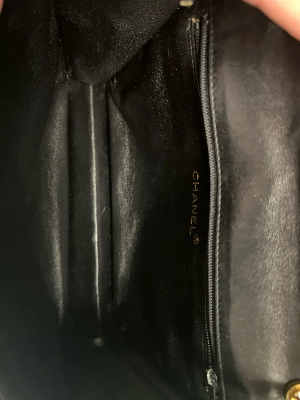 Vintage Chanel Black Lambskin Tassel Flap Bag 24k Gold HW - Black card/dust bag